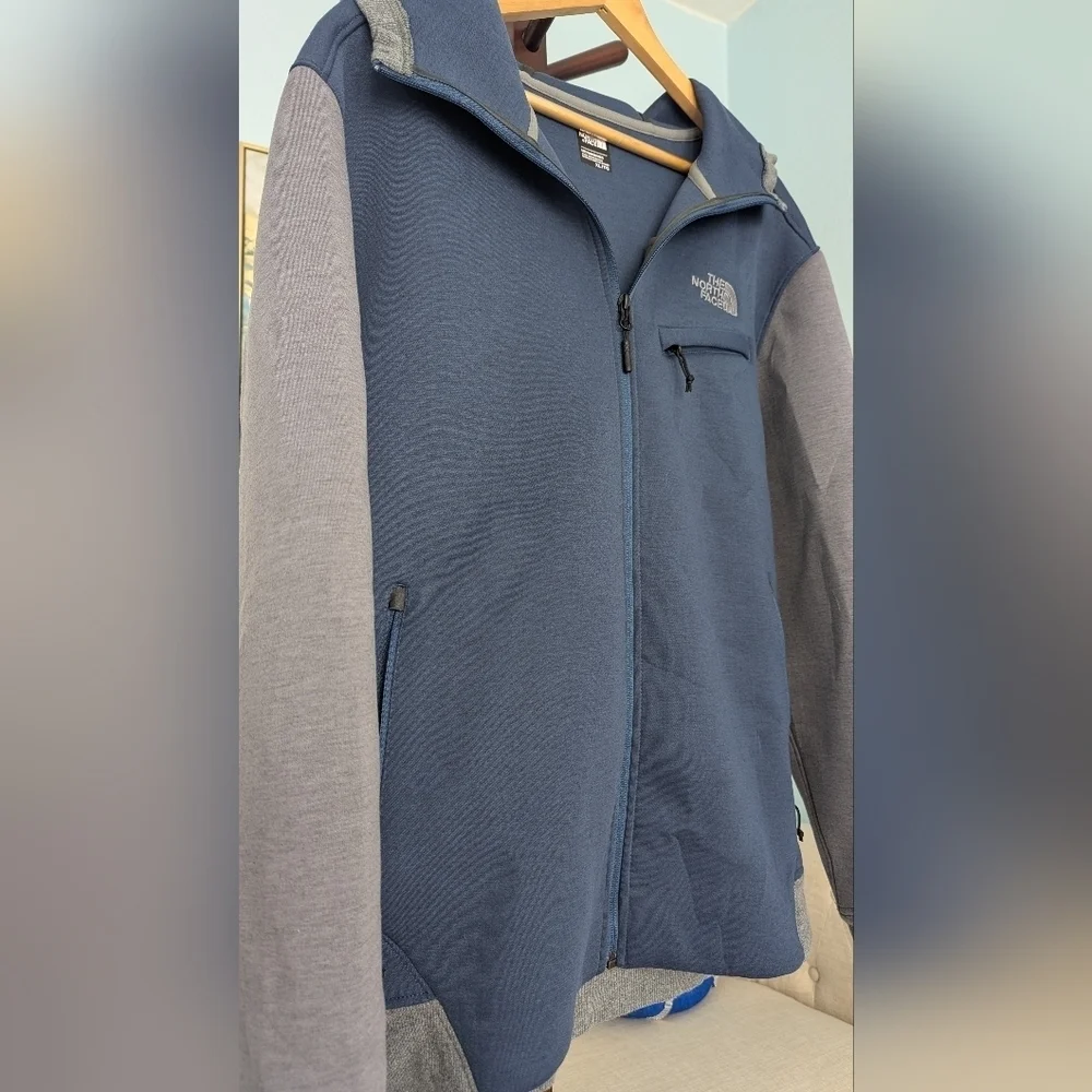 North Face Hoodie Jacket Deep Pockets Front Full Zip Up Sz XL